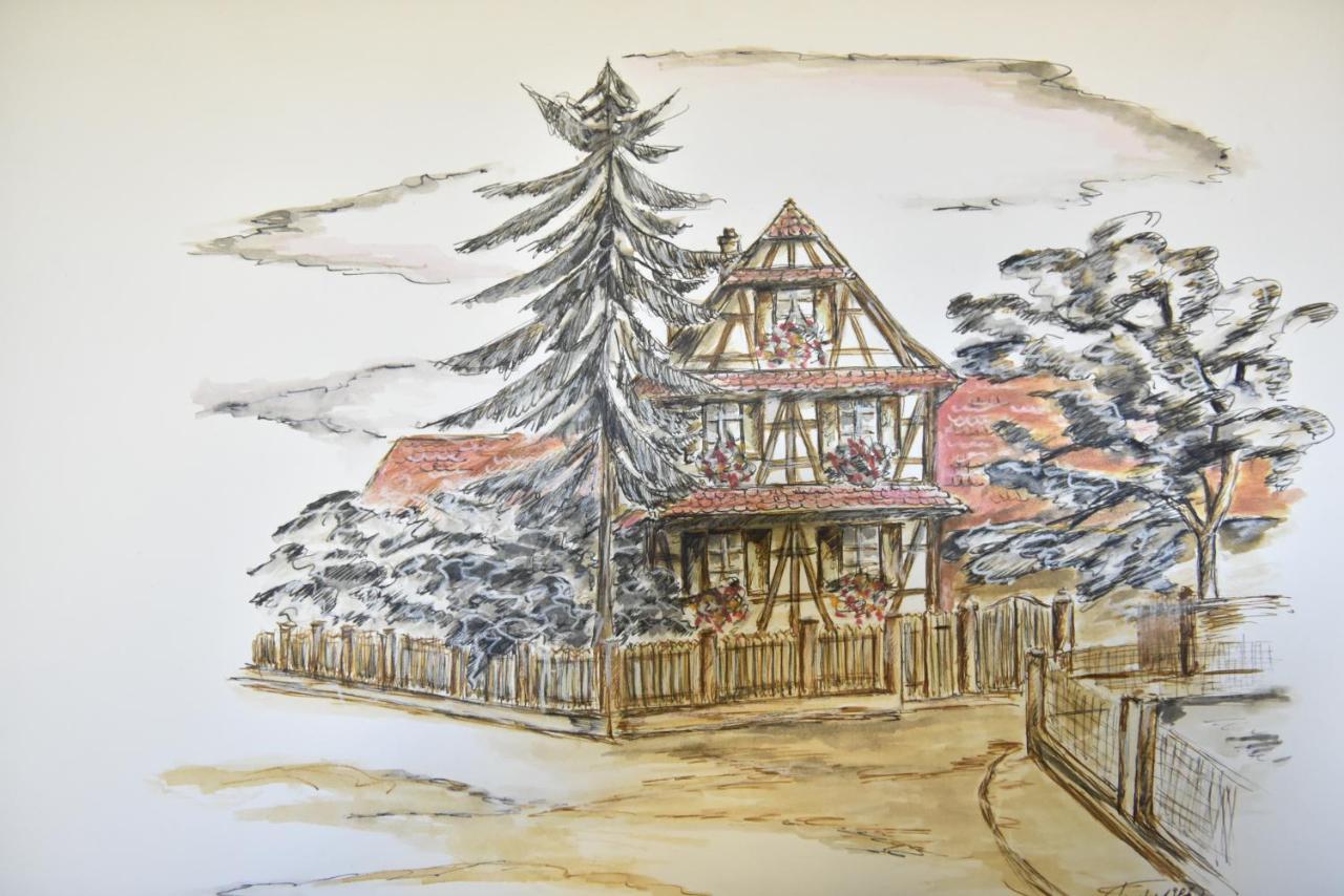Maison D'Hotes Aux Deux Cigognes Gries エクステリア 写真